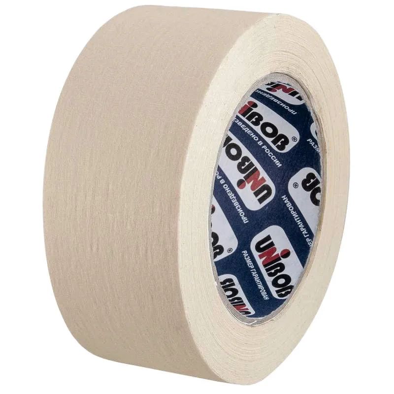 Клейкая лента малярная Unibob 50мм х 50м, креппированная