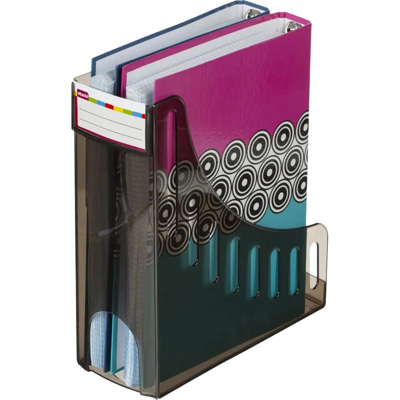 Лоток вертикальный Attache 100мм, 2шт./уп, тонировано-ч