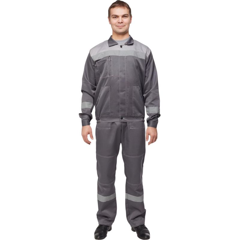 Костюм летний муж. л22-КБР т.сер./св.сер (р.52-54) 194-200