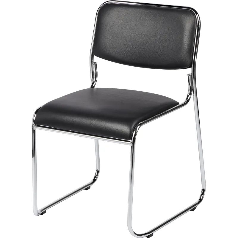 Стул BN_TQ_Стул Echair-802 VP к/з черный,без подл., хром