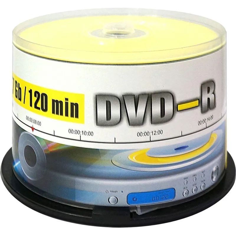 Носители информации DVD-R, 16x, Mirex, Cake/50, UL130003A1B