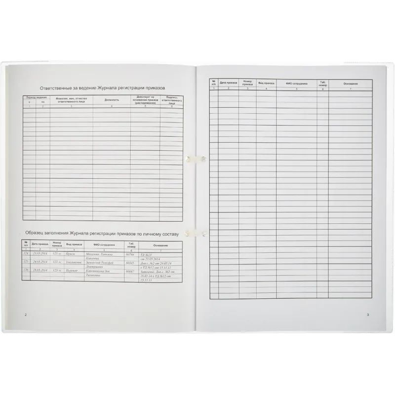 Журнал регистрации приказов  по личному СОСТАВУ, 32л