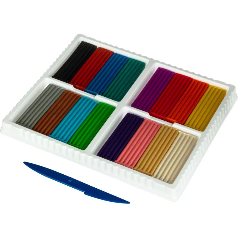 Пластилин классический Луч Классика 16 цв 320 г со стеком, 20С 1329-08