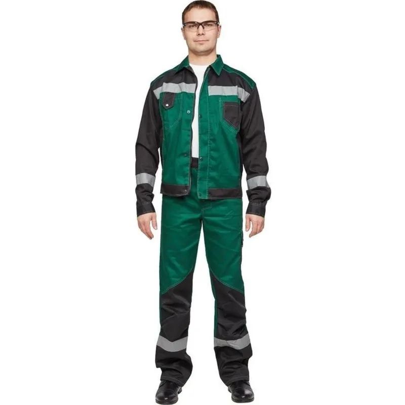 Костюм летний муж л21-КБР зел/чер (р.44-46) 170-176 (серия Л)