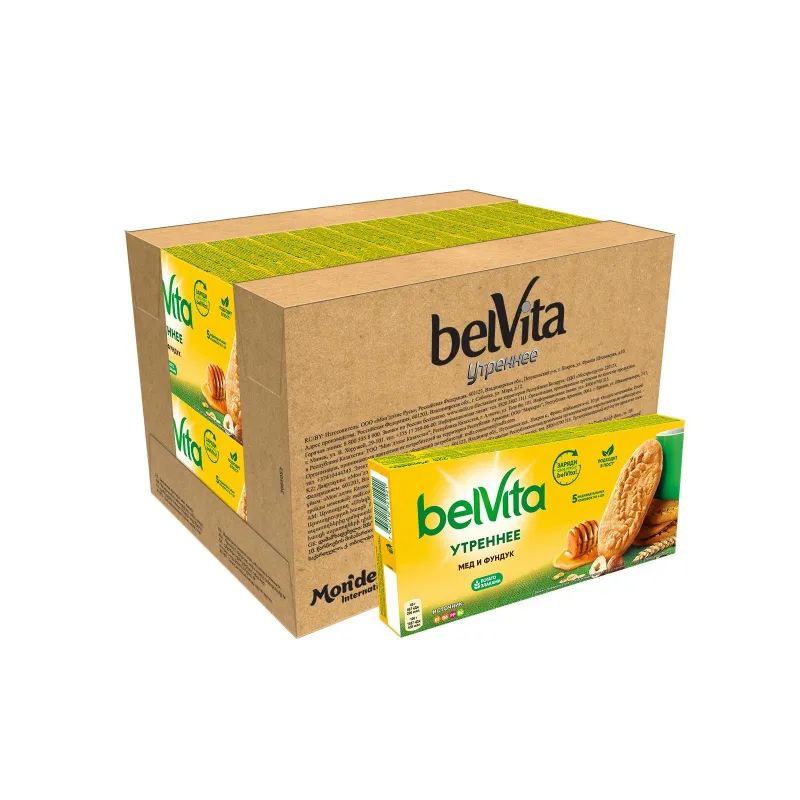 Печенье песочное BelVita Утреннее мед и фундук 225 г