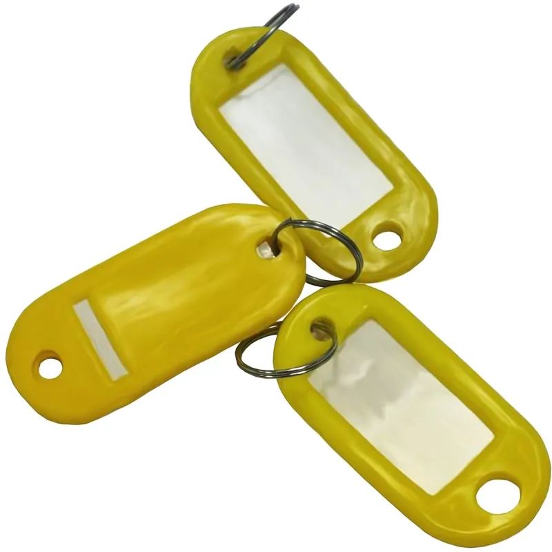 Бирки для ключей 10 шт/уп, желтая