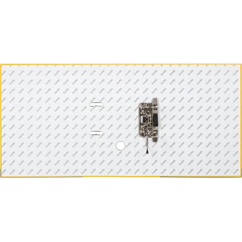 Папка-регистратор ECONOMY PLUS 80 мм,желт,ПБП1,карм.кор,мет.уг