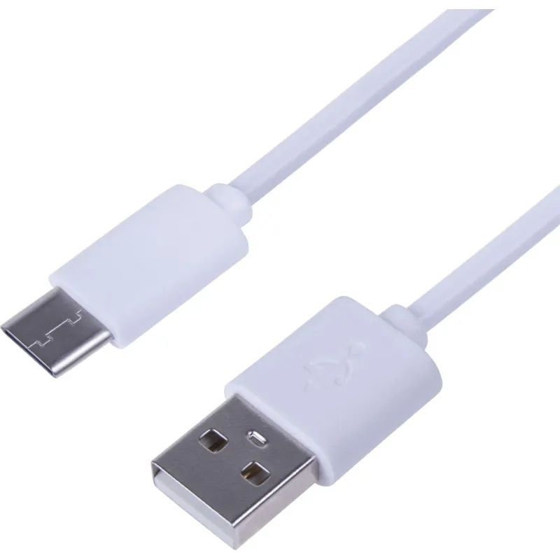 Кабель USB 2.0 - USB Type-C, М/М, 1 м, Rexant, бел, 18-1881-1