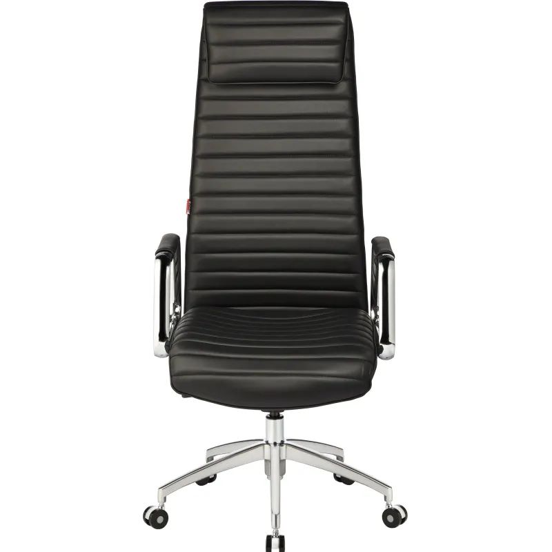 Кресло BN_Fc_Руководителя Echair-528 ML кожа черная, алюминий