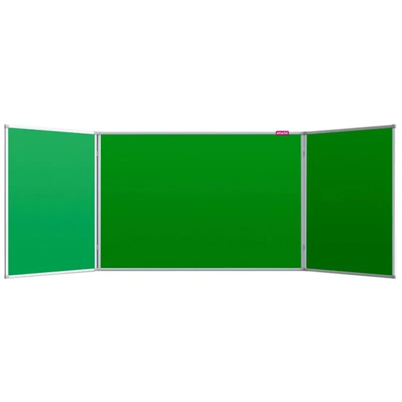 Доска меловая - магнитная зеленая 100х300 2-створ. Россия