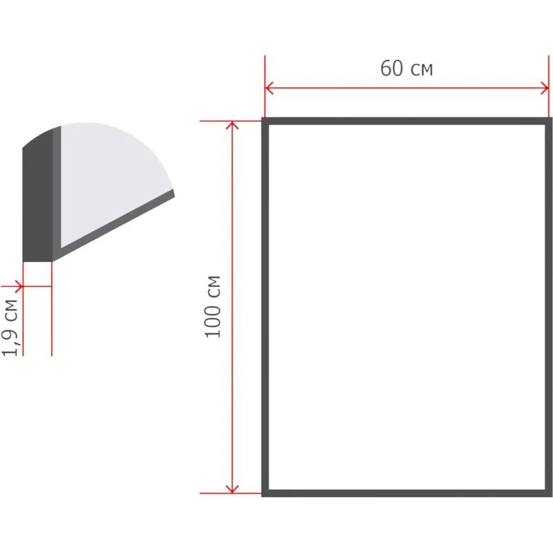 Доска пробковая для объявлений 100х60 металл. рама