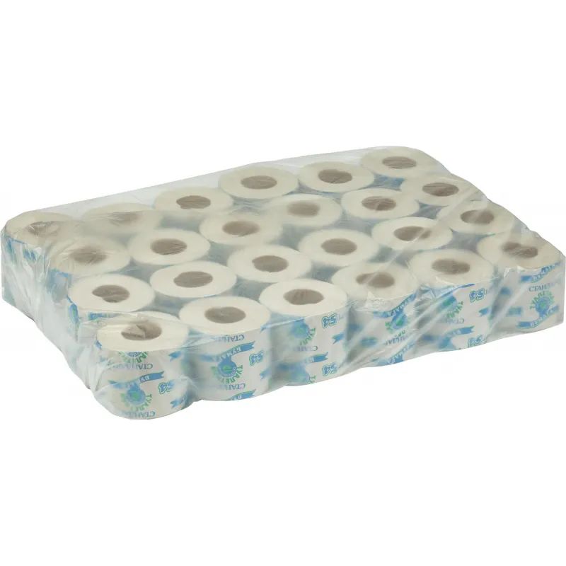 Бумага туалетная 1-сл.ОСТРОВСКАЯ сер 38м,24рул./уп.