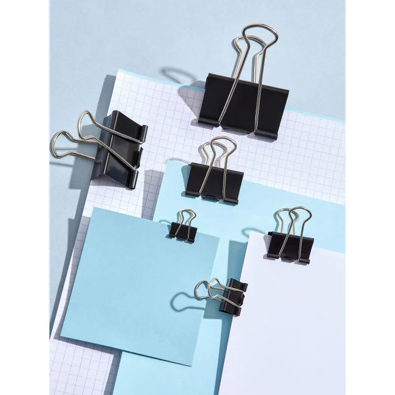 Зажимы для бумаг 15мм 12шт./уп. Комус, в картонной коробке