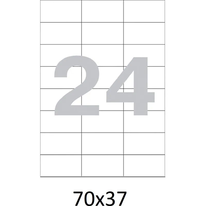 Этикетки самокл. ProMEGA Label BASIC 70х37 мм./24шт.на листе А4(100л./уп)