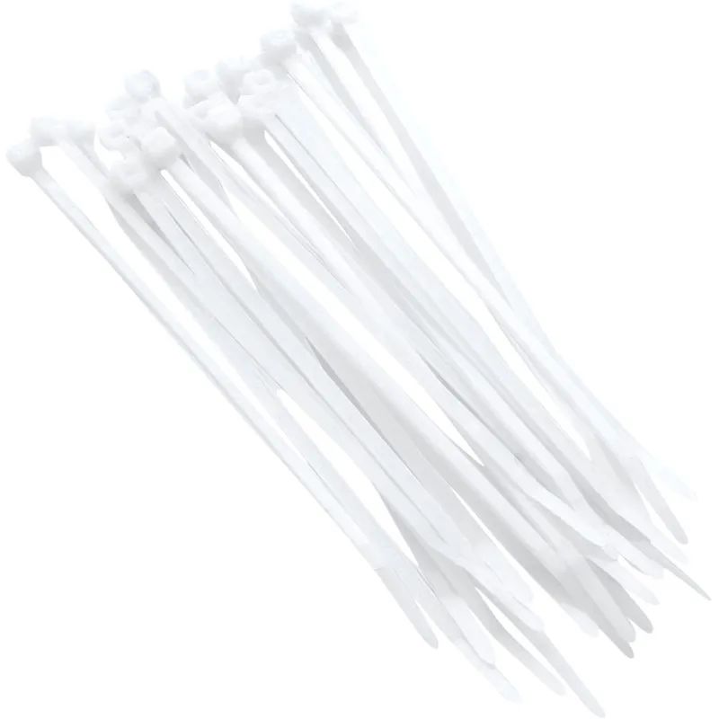 Стяжка (хомут) 350 мм х 4.8 мм, 100 шт, нейлон, Rexant, белый, 07-0350