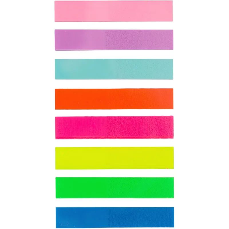 Клейкие закладки пласт. 8цв.по 20л. 45ммх8 Attache Selection