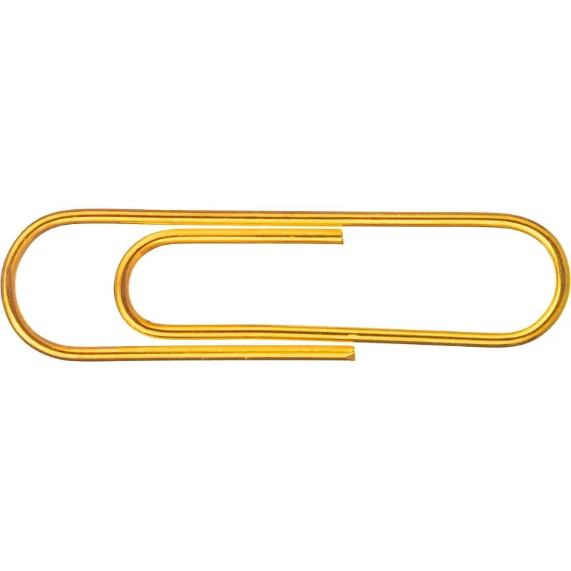 Скрепки Attache омедненные, 28 мм,негофрированные, золотистые, 100 шт/уп