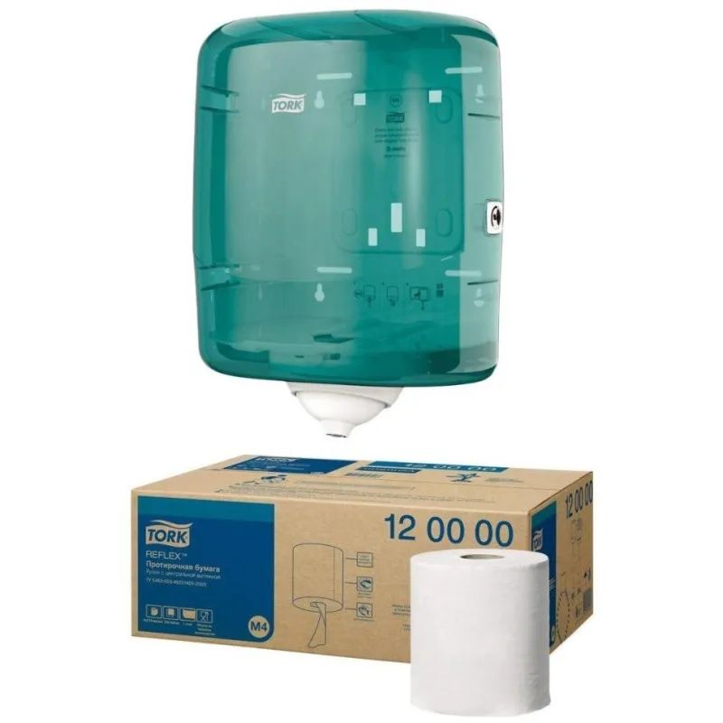 Бумага протирочная д/держ.Торк М4 с ЦВ 1сл.771л/рул. 6рул/уп 120000