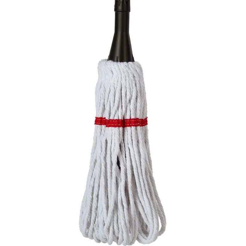Швабра веревочная д/пола отжимная х/б вращающ. металл ручка 135см