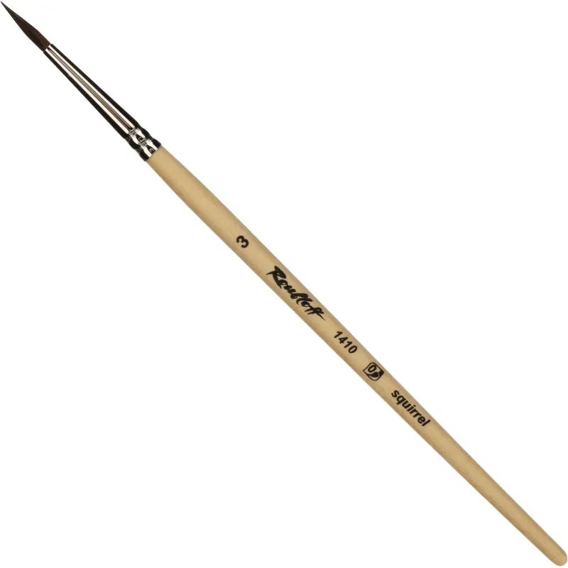 Кисть художеств. Roubloff белка,мягкая,круглая, №3,корот.ручка, ЖБ1-03,00Б