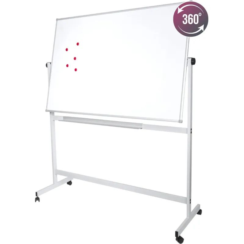 Доска магнитно-маркерная Attache Twist 100х120 лак вращ., на роликах Россия