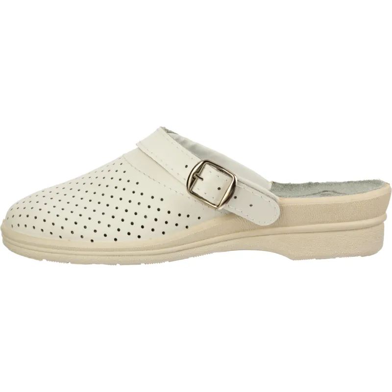 Сабо жен.нат.кожа цв.белый(р.35) (4-12-7)