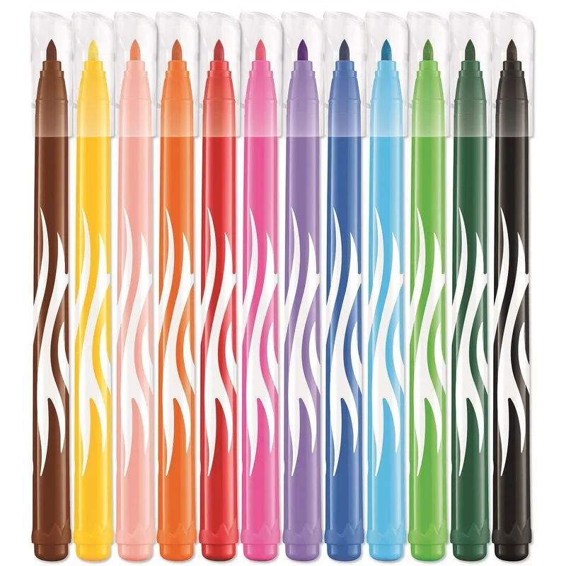 Фломастеры Maped COLOR&#039;PEPS JUNGLE, смываемые,12 цв/наб,845420