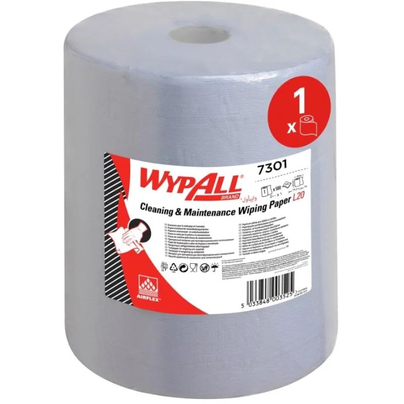 Бумага протирочная WYPALLxL20Extra2plyBlu38,5х32,5см гол.7301
