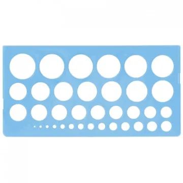 Линейка окружностей от 1 до 36мм,ТТ-21