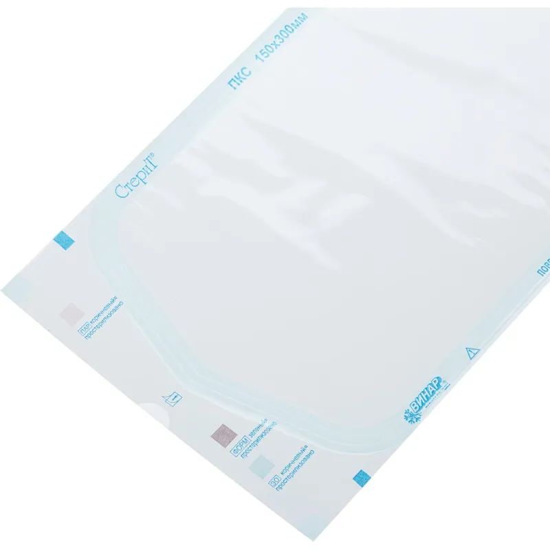 Пакет для стерилизации комбинир. 150 х 300 мм самокл. 100 шт/уп СтериТ