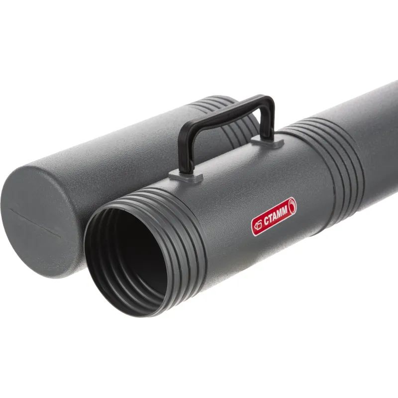 Тубус D100 мм,L650 мм,3секц,с ручкой,серый ПТ-42