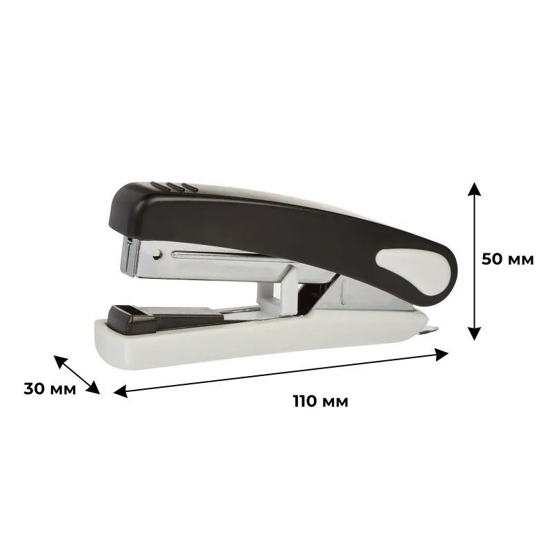 Степлер SAX 519 (N10) до 20 лист. чёрный антистеп