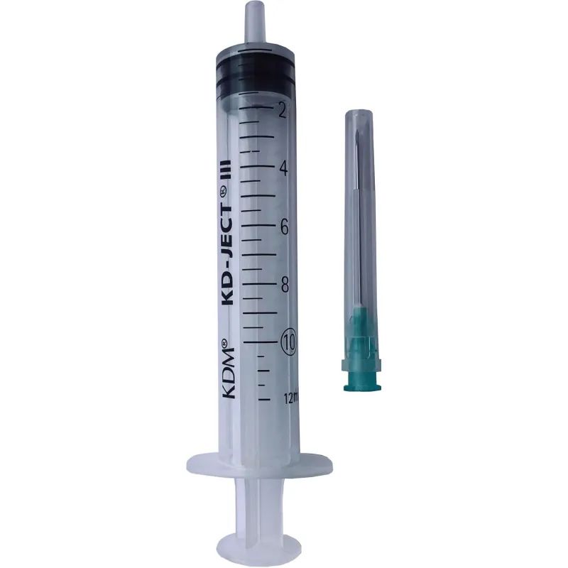 Шприц 3-комп. однораз. 10мл LS 21G(0,8x40) прил. 100шт/уп KD-Ject III