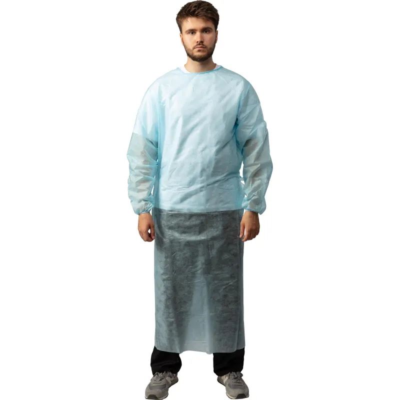 Халат хирург. стер.,рук.резинка,140см,  пл.42 р.XL(52-54) Инмедиз