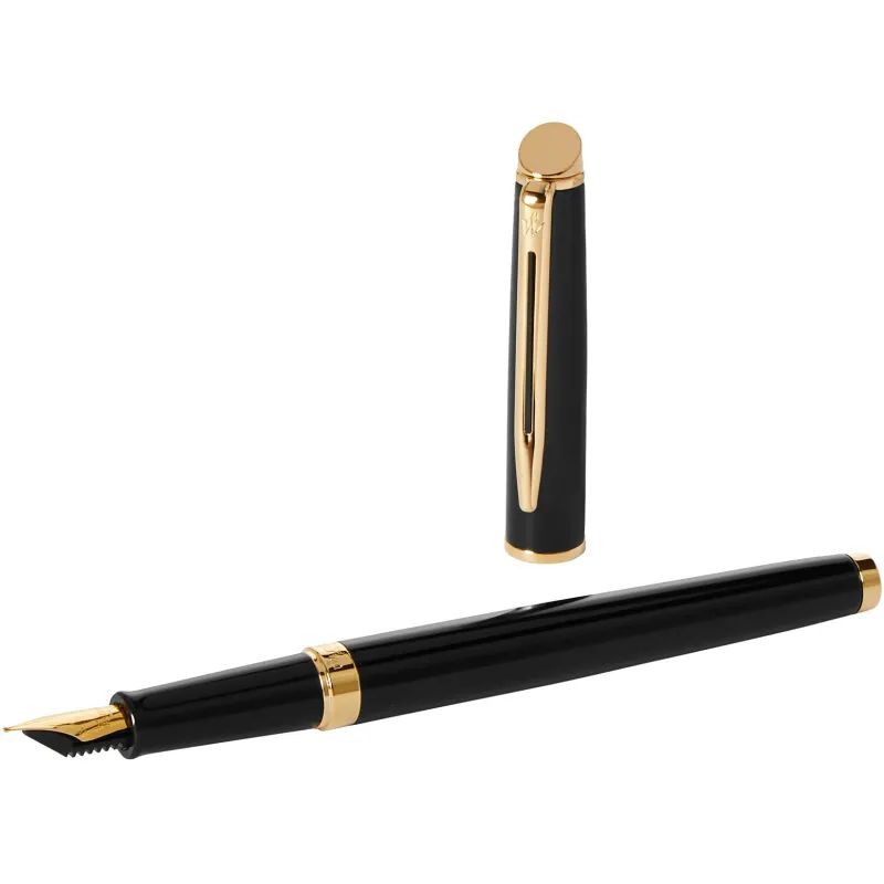 Ручка перьевая WATERMAN HEMISPHERE  S0920610 черн лак с позол,чернила син