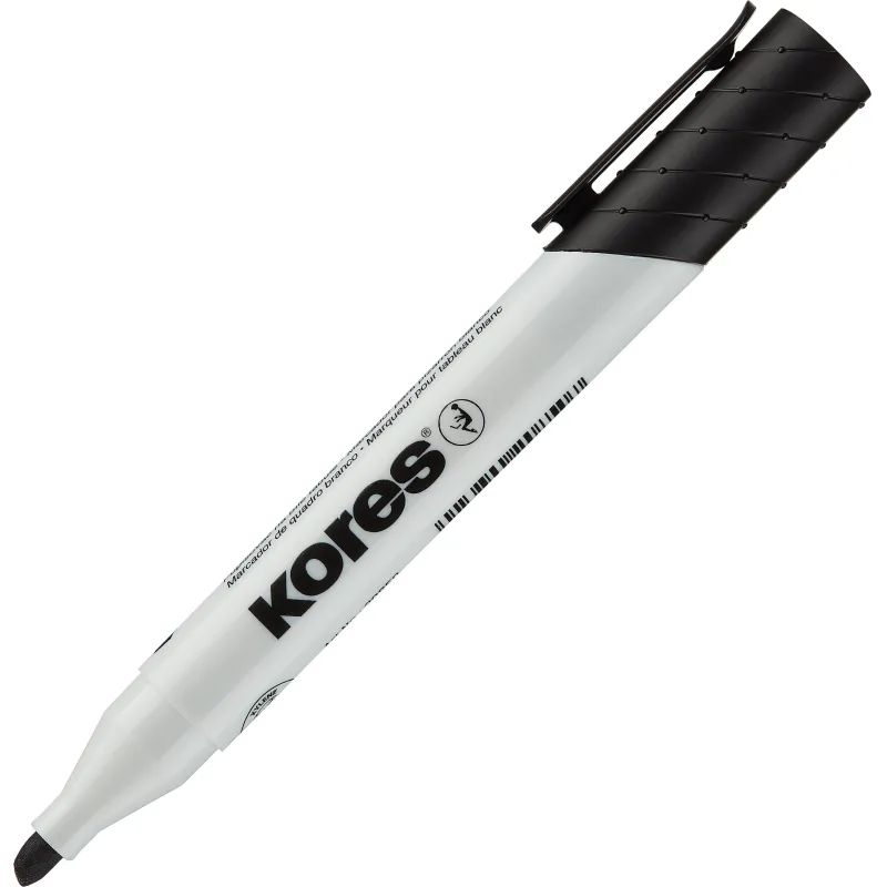 Маркер для белых досок KORES черный 3-5 мм скошенный наконечник &#039;20850
