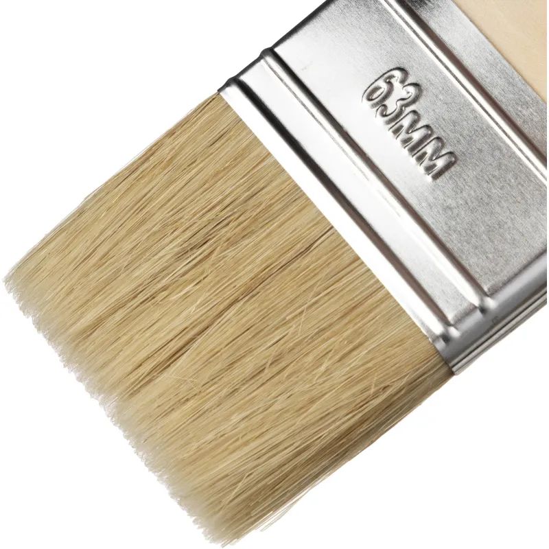 Кисть плоская 2,5&quot;/63 мм, натур.щетина STAYER 0101-063