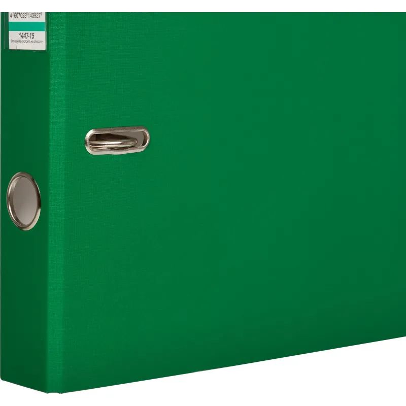 Папка-регистратор ECONOMY,б/мет.уг,50мм, зел,ПБП1,карм.кор