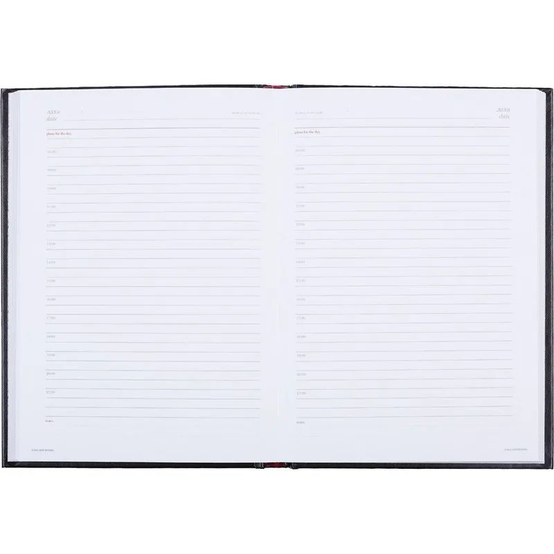 Ежедневник недатированный черный,А5,145х205мм,136л,Ideal 3-122/03