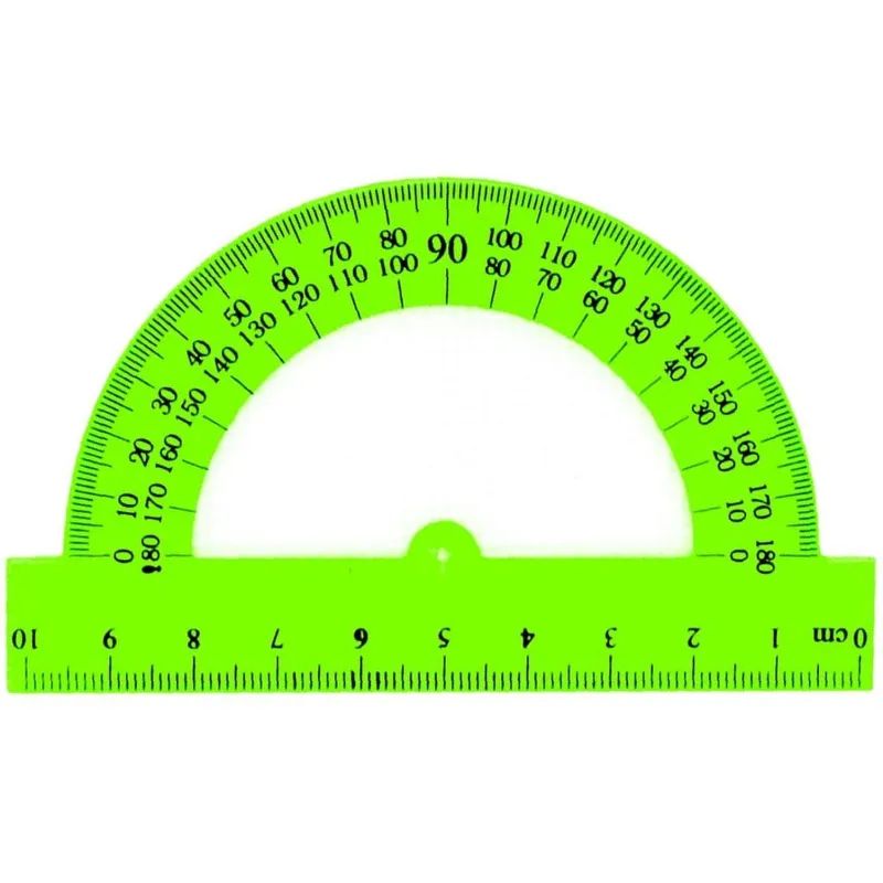 Набор большой: линейка 30см, угольники 21см и 16см, трансп-р 10см,цветасс.