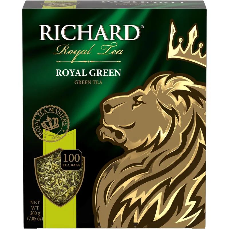 Чай Richard Royal Green зеленый, 100 пакетиков