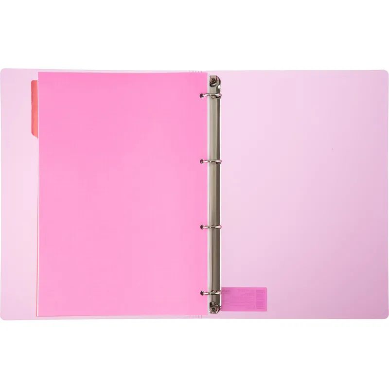 Бизнес-тетрадь Attache Rainbow Style А4 на кольцах, смен.блок, розов