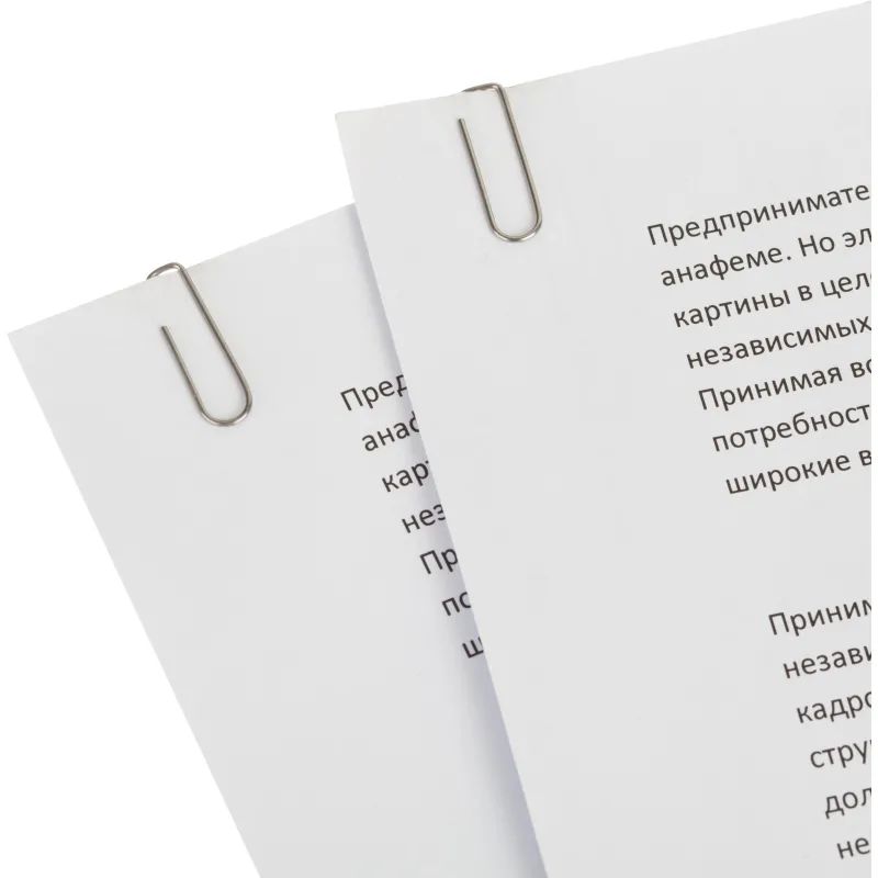 Скрепки Глобус С22-100 металл,без покрытия,22 мм,негофрированные,100 шт/уп