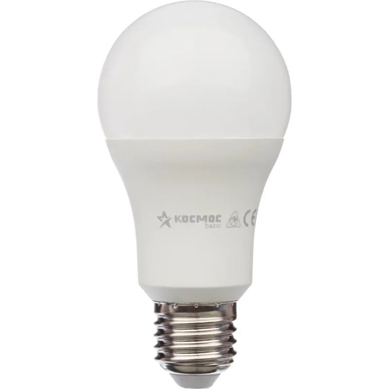 Лампа светодиодная Космос Экономик 15W Е27 4500k нейтр.бел. ст.колба