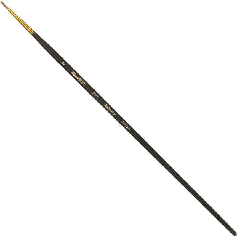 Кисть художеств. Roubloff колонок,мягкая,круглая, №2,корот.ручка,ЖК1-02,07Ж