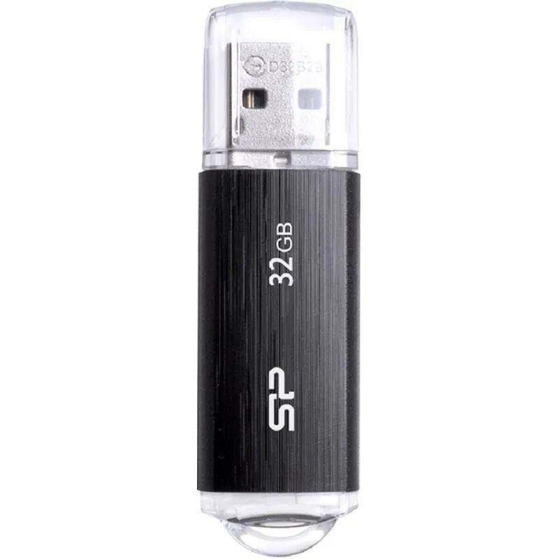 Флеш-память Silicon Power Ultima U02, 32Gb, USB 2.0, чер, SP032GBUF2U02V1K