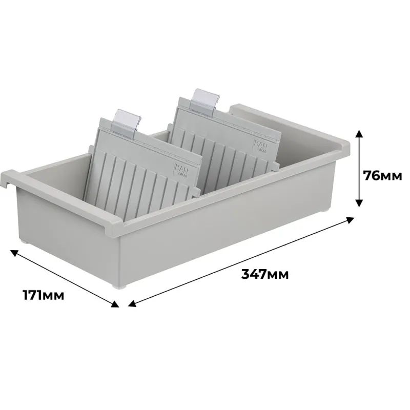 Картотека для карточек А6 на 1300шт HAN открытая &#039;956/0-11
