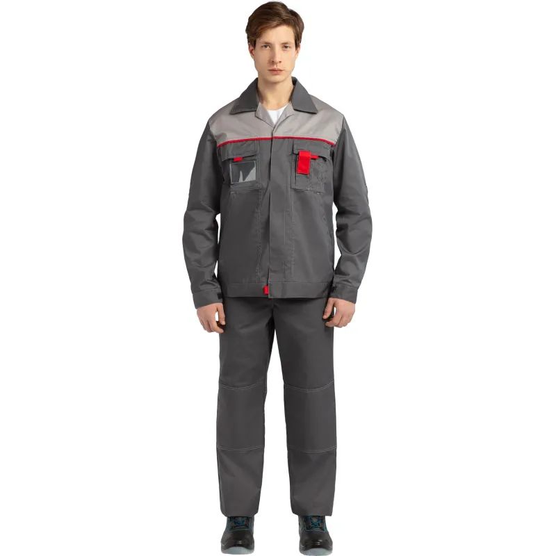 Костюм летний муж л10-КБР т-сер/св-сер(р.60-62) 170-176 (серия Л)