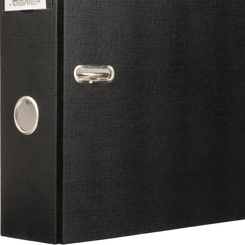 Папка-регистратор Attache Economy, 75мм,  черный, ПБП1, карм.кор