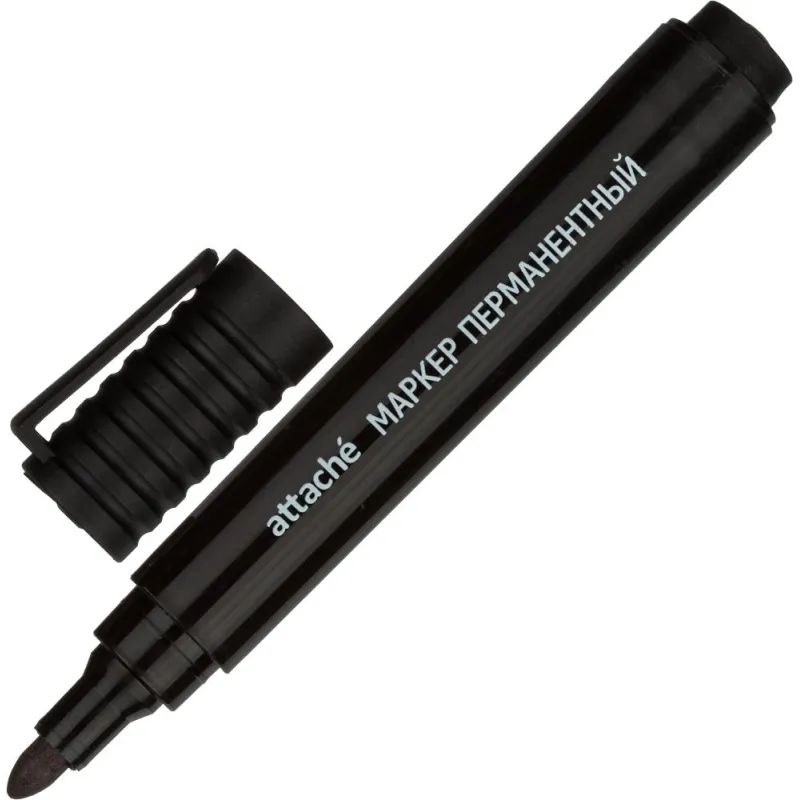 Набор маркеров перманентных Attache (син.,зел.,красн.,черн.)корпус в ассорт